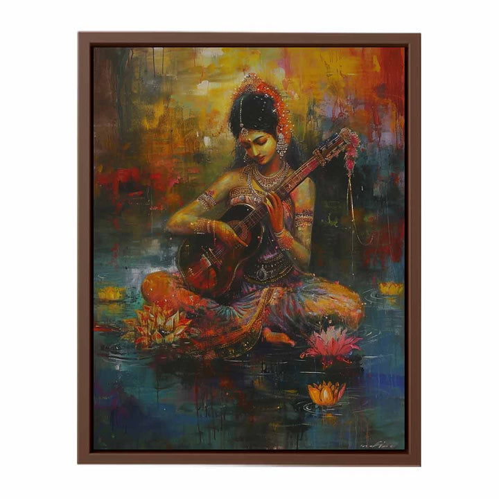 Sarasvati Painting  Poster