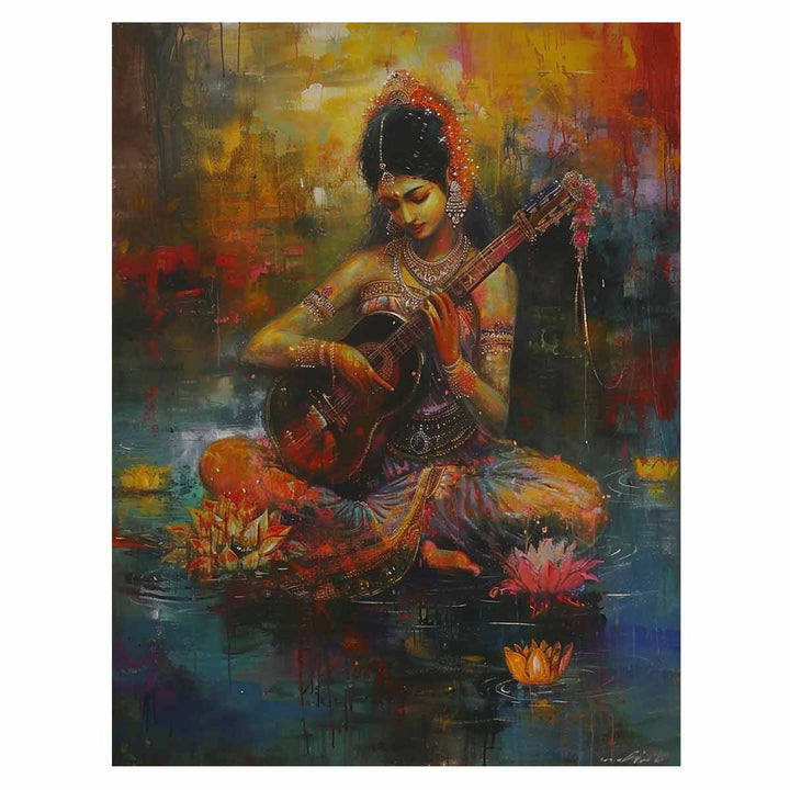 Sarasvati Painting