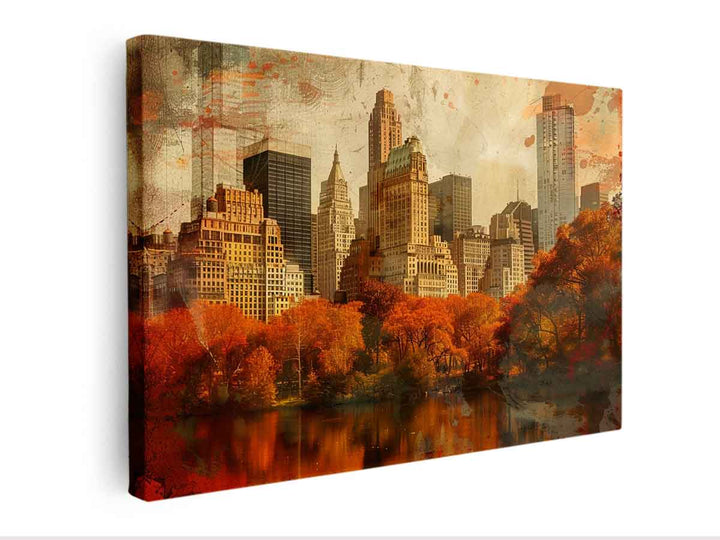 New York Fall Canvas Print