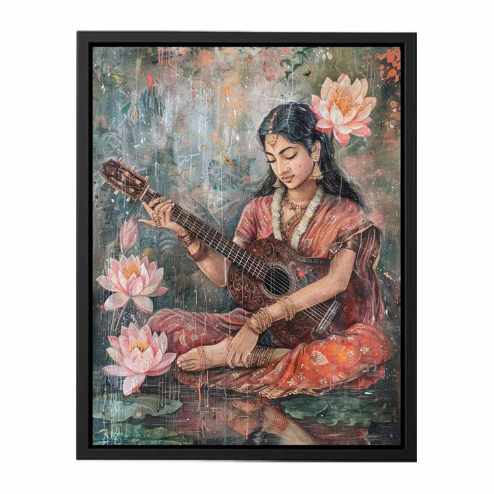 Sarasvati Devi  Painting