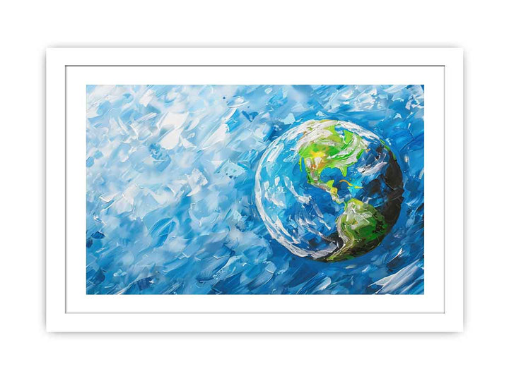 Save Earth Streched canvas