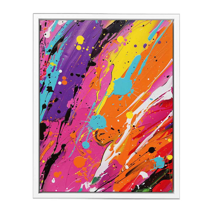 Color Drip Framed Print