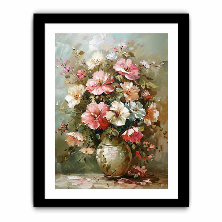 Flowers and Vase  Art Print