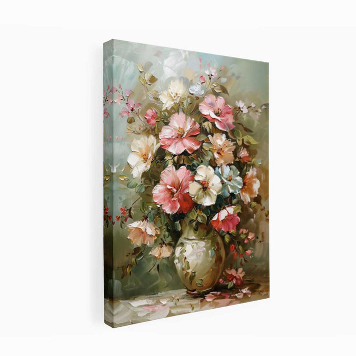 Flowers and Vase Canvas Print