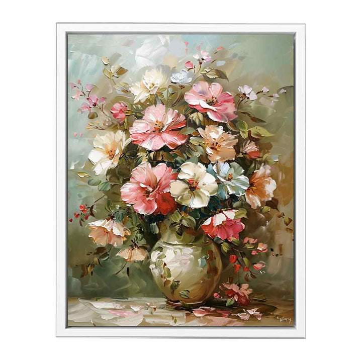 Flowers and Vase Framed Print