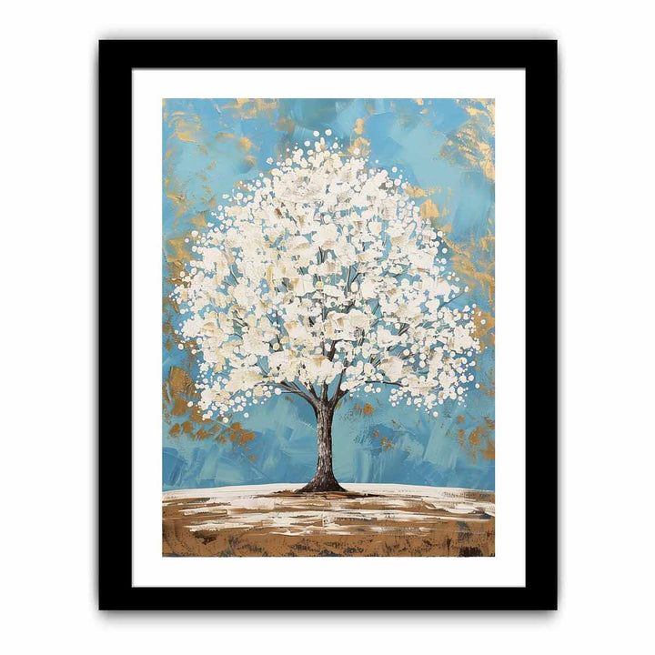 White Tree  Art Print