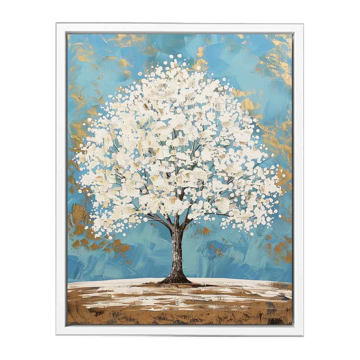 White Tree Framed Print