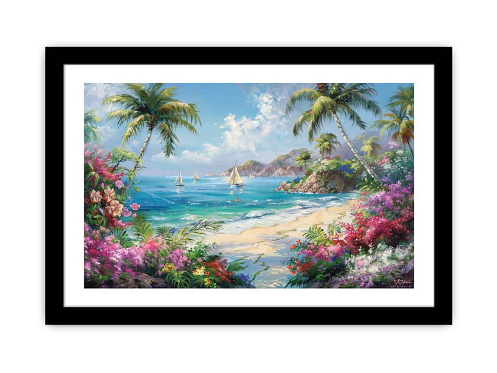 Mediterranean Beach  Art Print