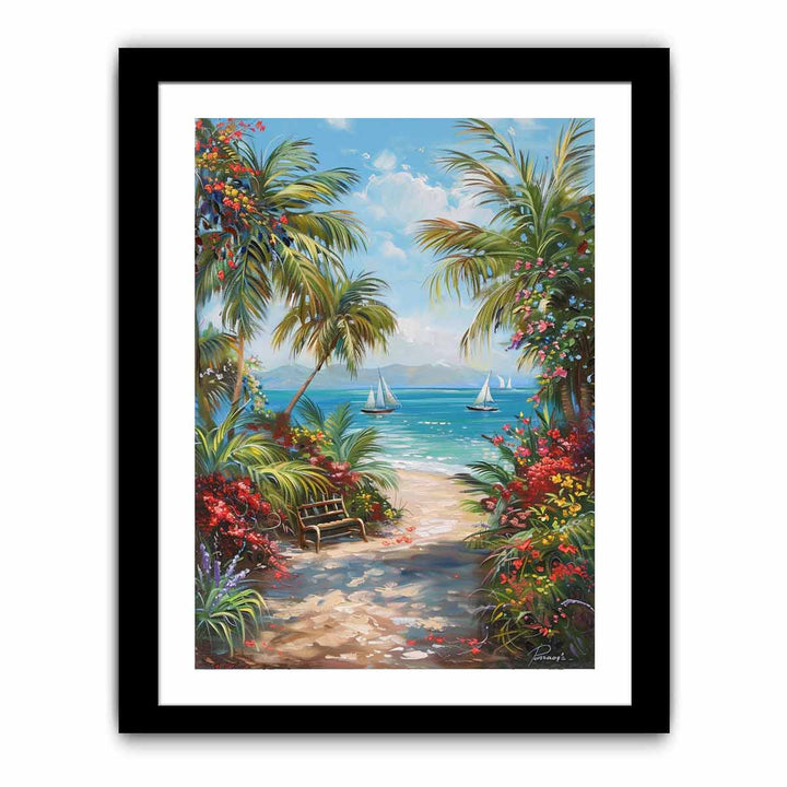 Mediterranean Beach  Art Print