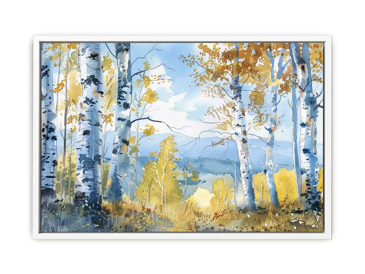 Birch Trees Framed Print