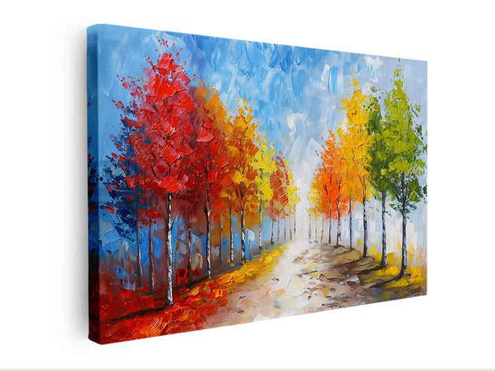 Colorful Trees Canvas Print