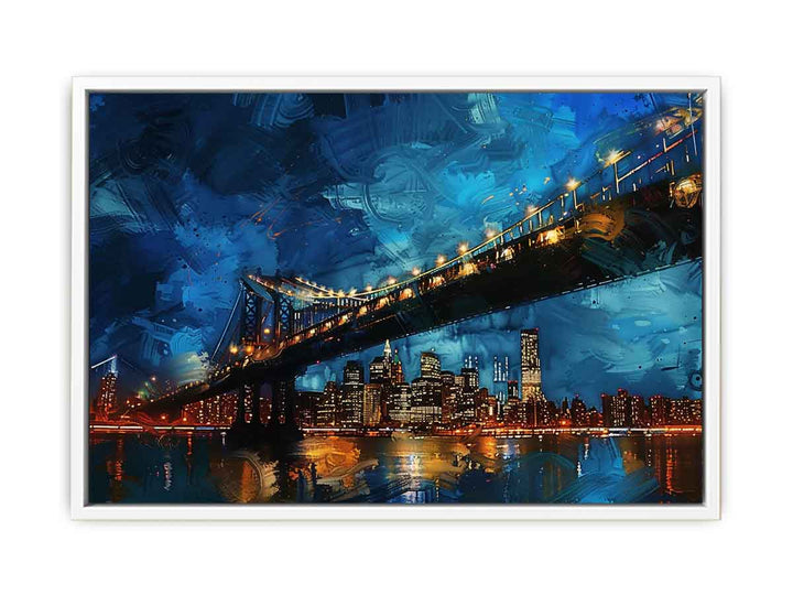 New York Bridge Framed Print