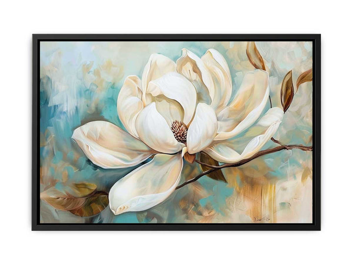 White  Flower   Painting