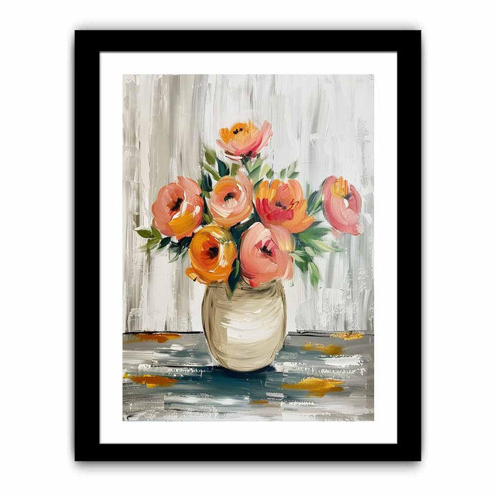 Flower & Vase Painting  Art Print