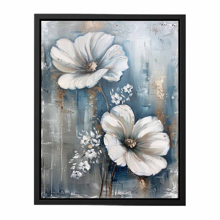 White Flowers Art  Painting