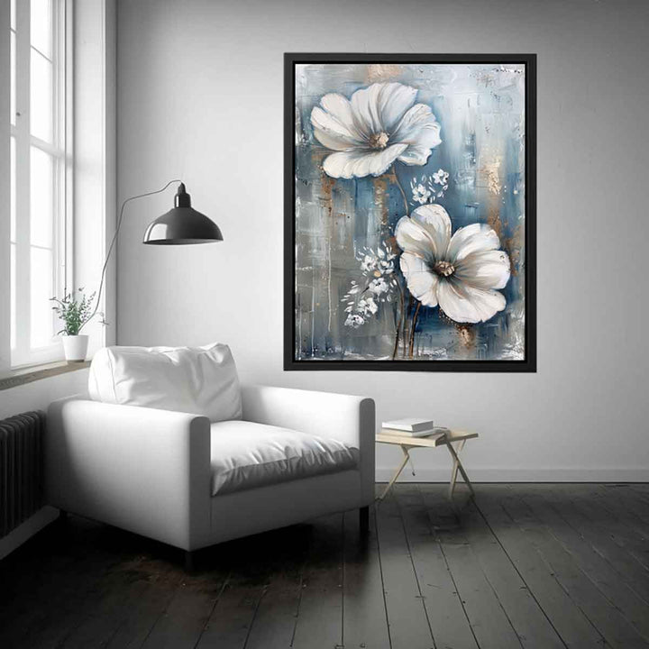 White Flowers Art 