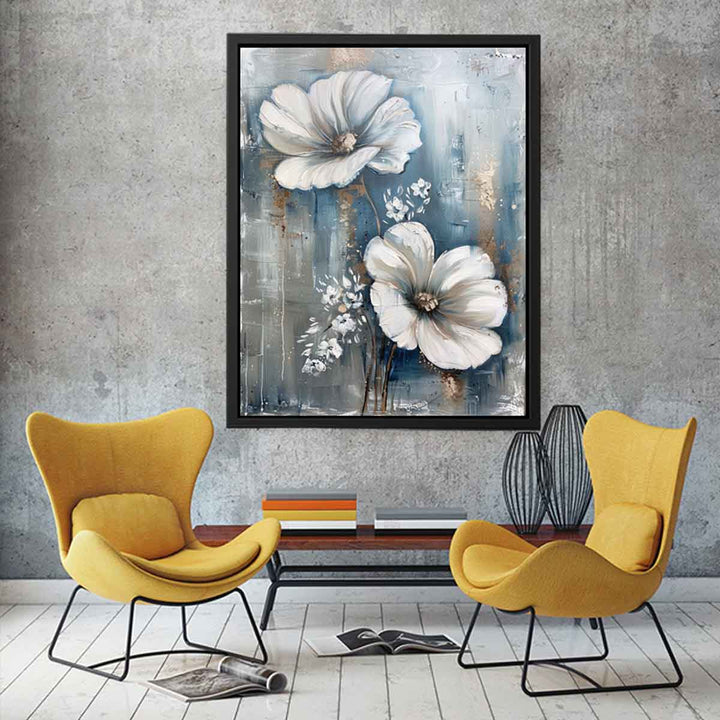 White Flowers Art 