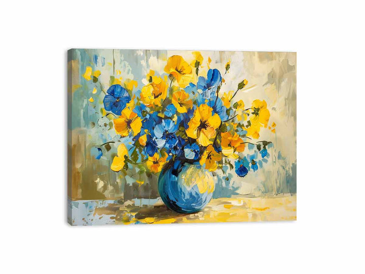 Fowers in A Vase Painting Canvas Print