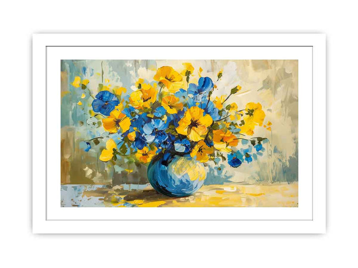 Fowers in A Vase Painting Streched canvas