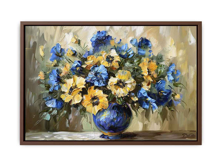 Fowers in A Vase Art  Poster