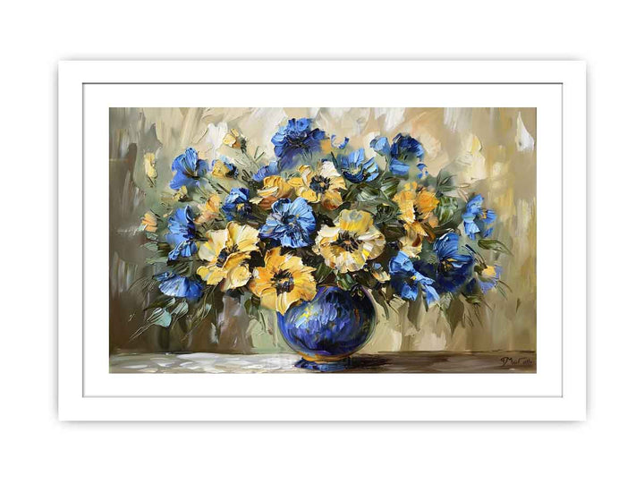 Fowers in A Vase Art Streched canvas