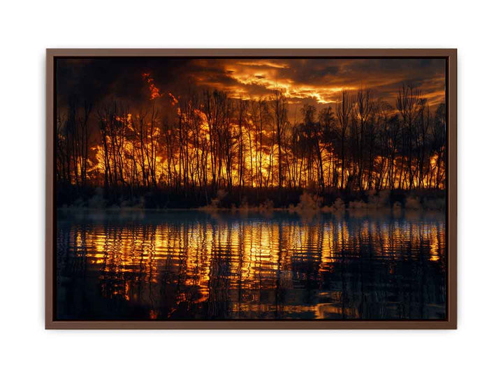 Lake on Fire  Poster