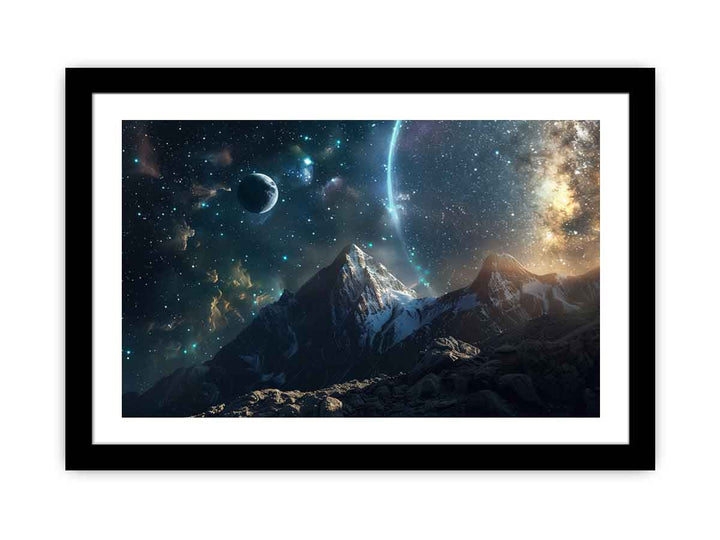 Space Mountians  Art Print