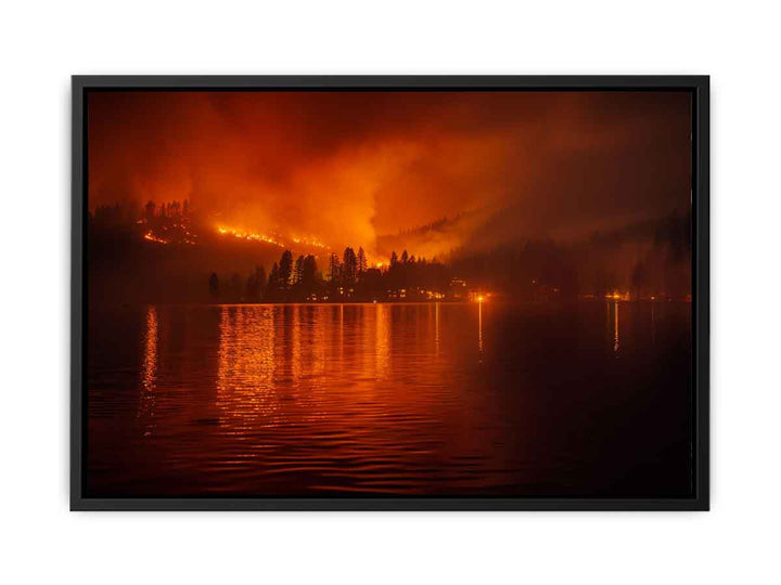 Lake on Fire  Painting