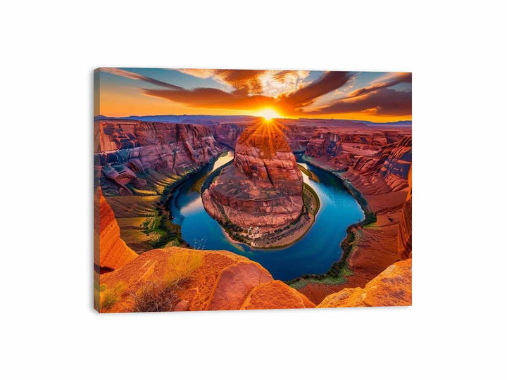 Horseshoe Canyon Canvas Print