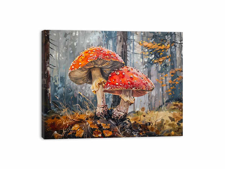 Mushrrom Art  Canvas Print