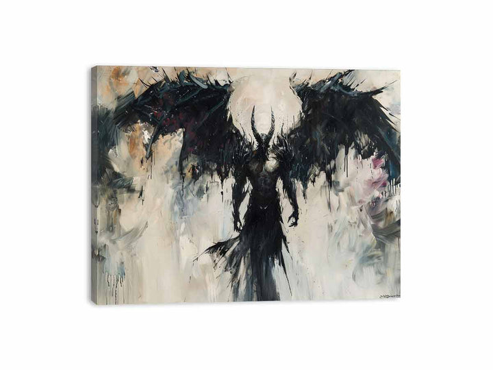 Devil With Wings Canvas Print