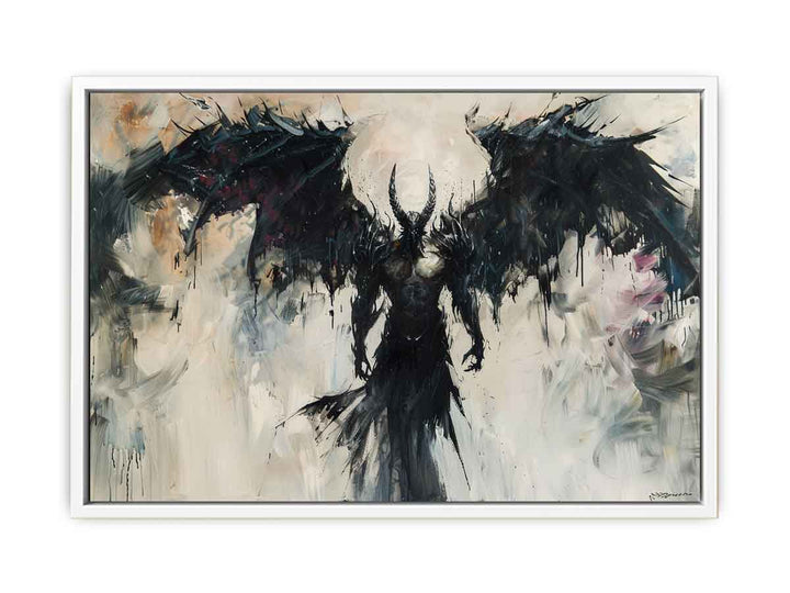 Devil With Wings Framed Print