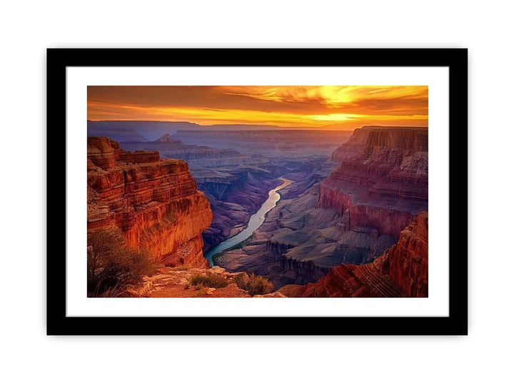 Mountian River  Art Print