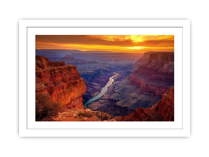 Mountian River Streched canvas