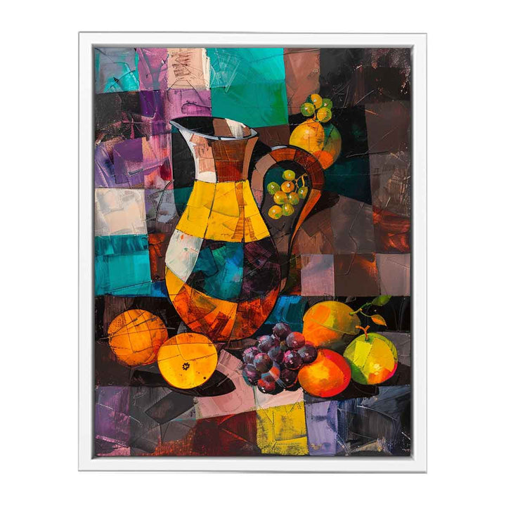 Picher With Fruit Framed Print