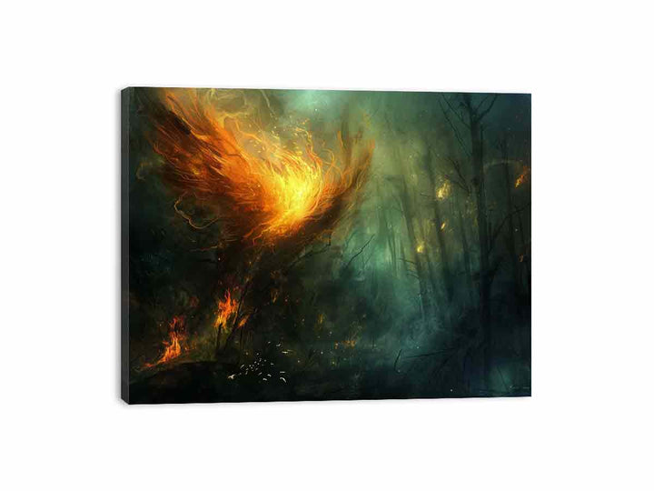 Devil On Fire Canvas Print