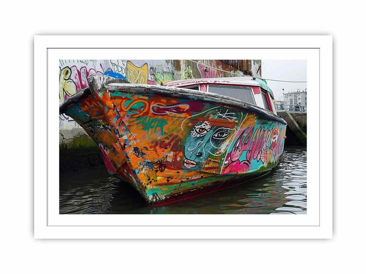 Boat Graffiti  Streched canvas