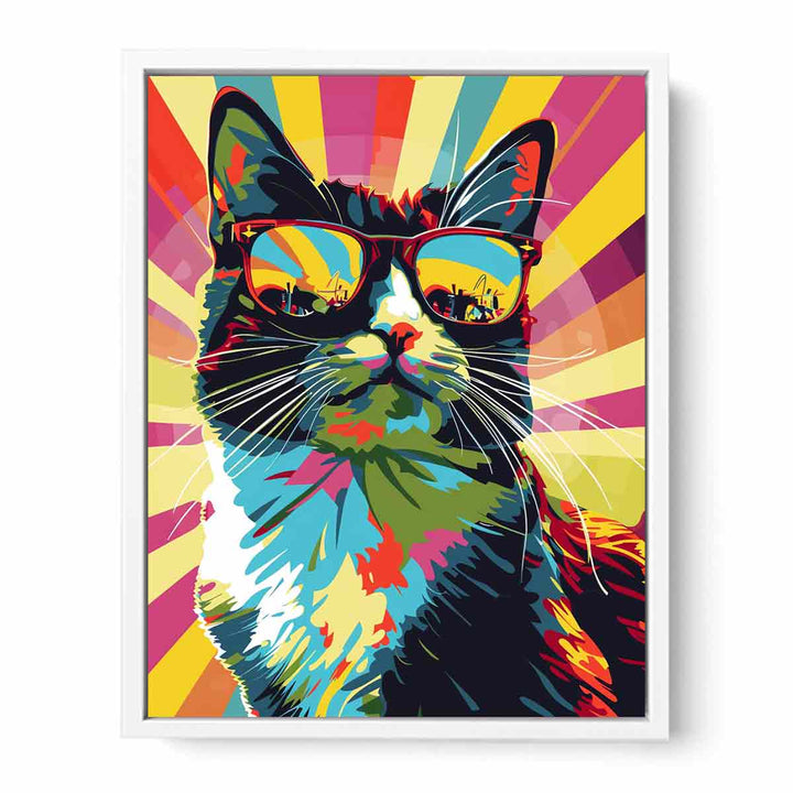 Cat Pop Art  Framed Print