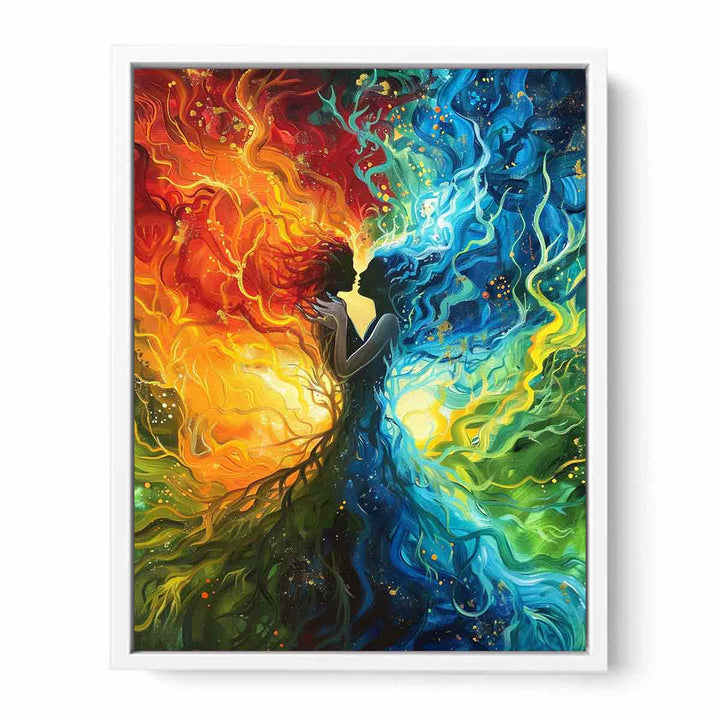 Fire Kiss Framed Print