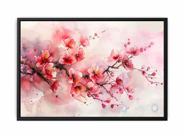 Pink Cherry Blossoms  Painting