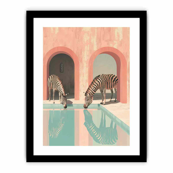 Drinking Water  Art Print