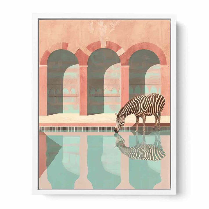 Cool Zebra Framed Print