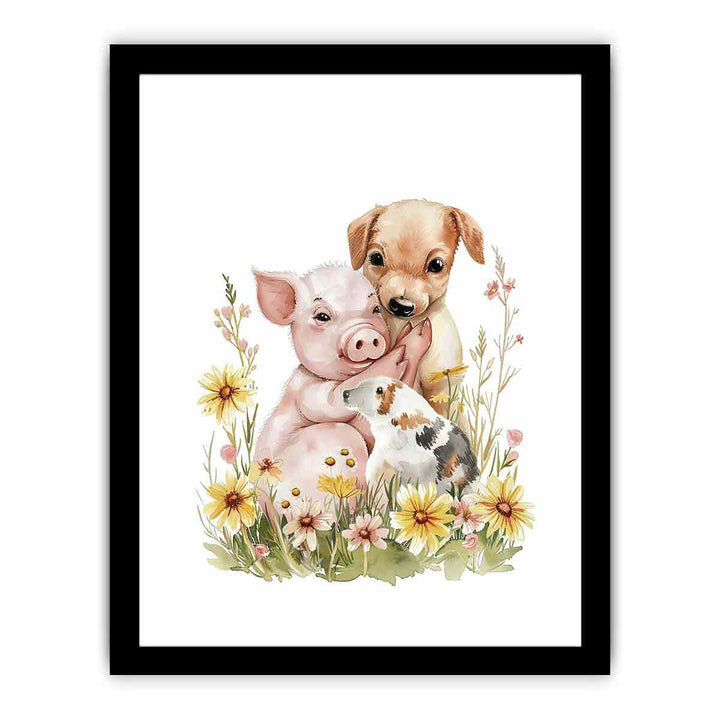 Beaggle Puppy  Art Print