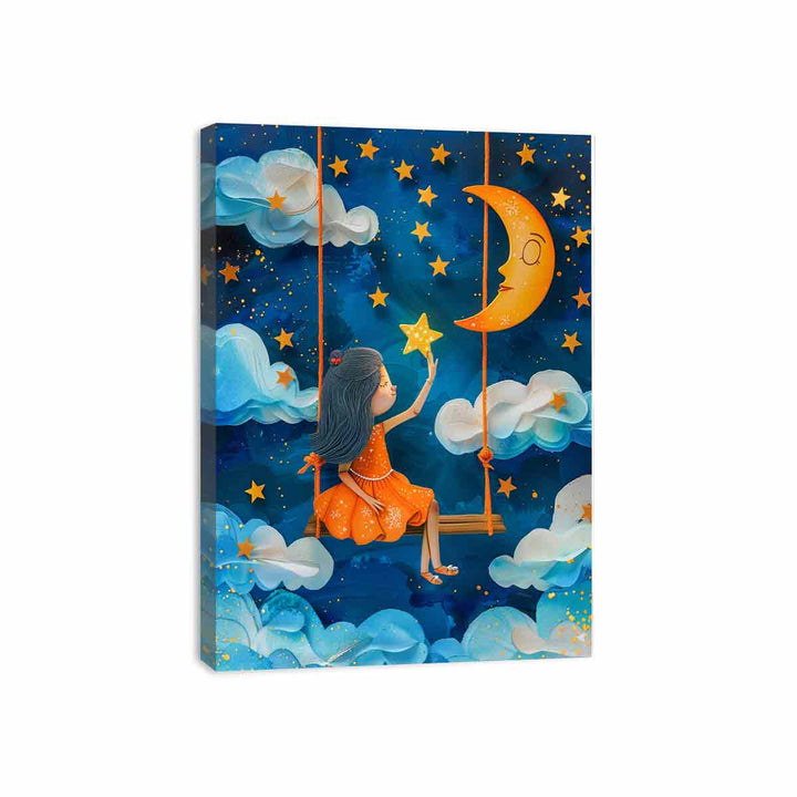 Stars Swing Canvas Print