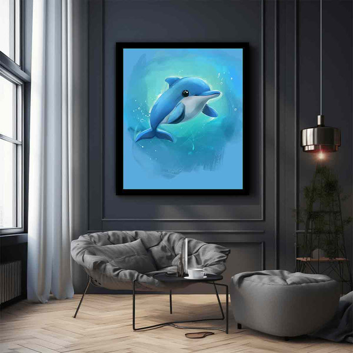  Cartoon Dolphin 