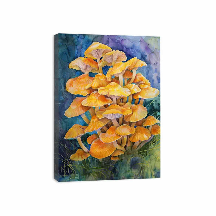 Gold Top Top Mushrooms Canvas Print