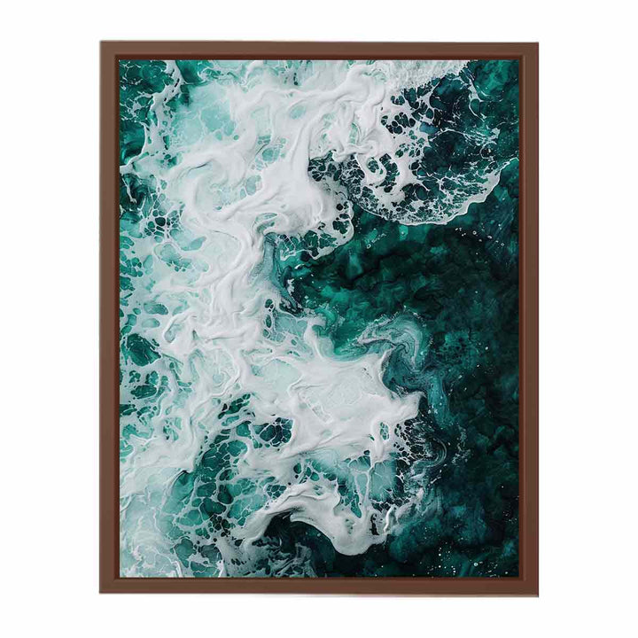 Teal Ocean  Poster