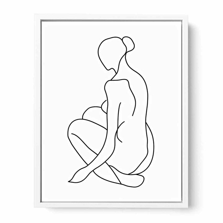 Sitting Figure Framed Print