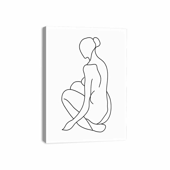 Sitting Figure Canvas Print