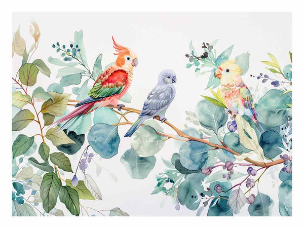 Birds On Eucalyptus